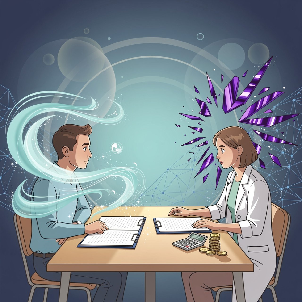Illustrazione: Il denaro può influenzare la ricerca sui trattamenti senza un complotto?