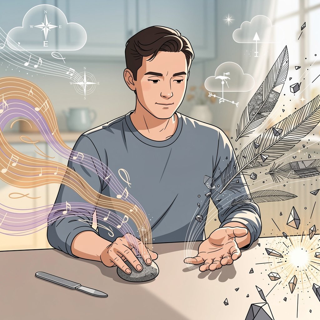 Illustration: Why do I bite my nails or fidget when I feel tense?