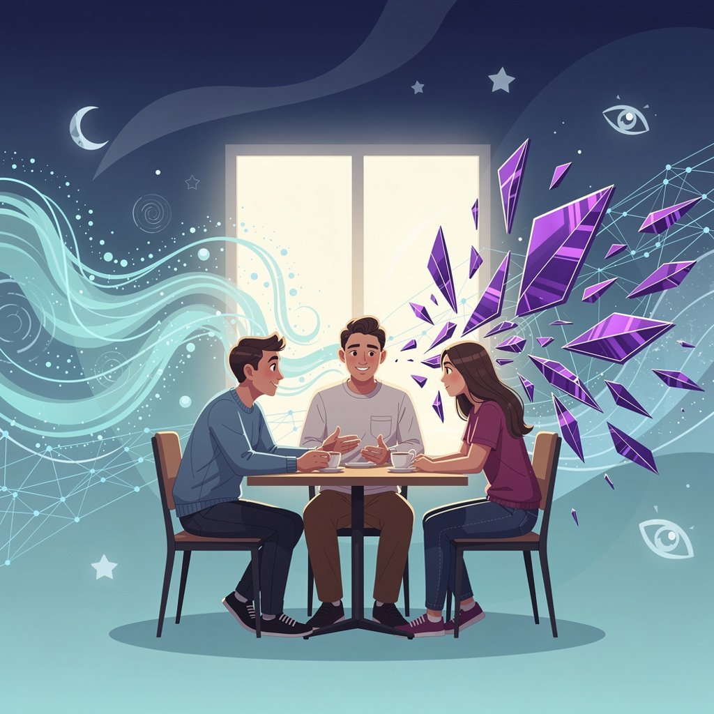Illustration: Why do I act like a different person around different people?
