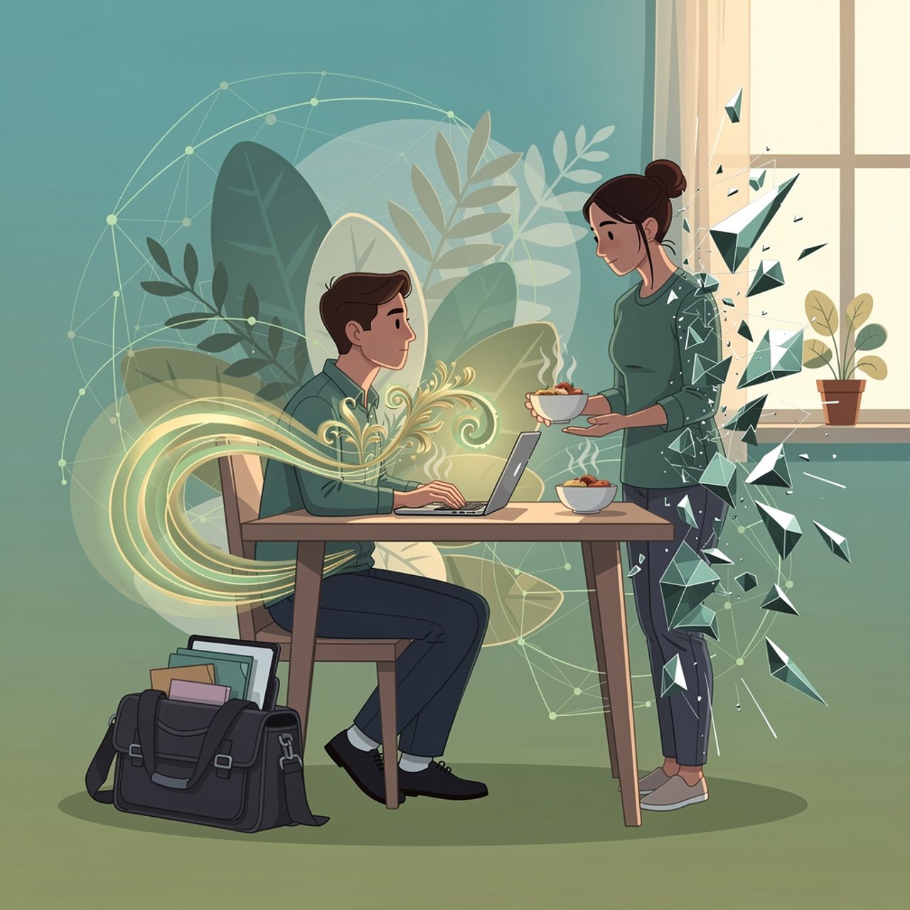 Illustration: Kann Ehrgeiz Raum für ein sinnerfülltes Leben lassen?