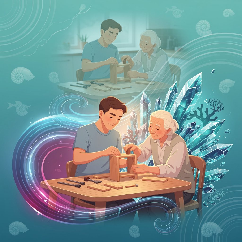 Illustration: How does InnerVoice connect the rise of language with inner dialogue?