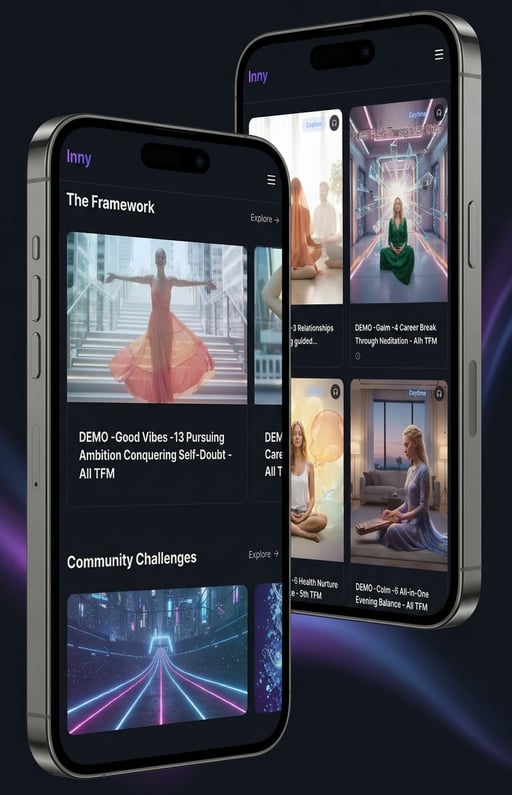 Inny.App mobile screens